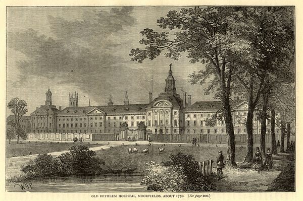 Das alte Bethlem-Hospital um 1750