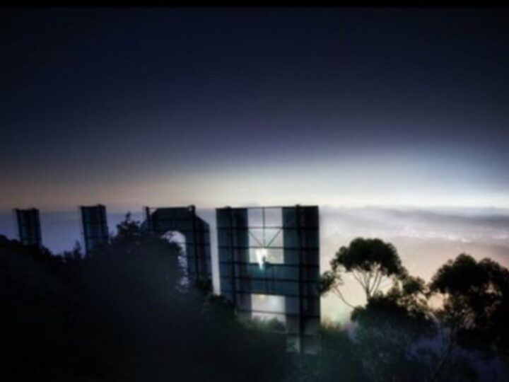 Der Geist am Hollywood-Wahrzeichen