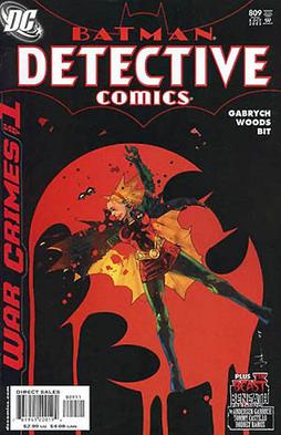 Stephanie Brown on the cover of Detective Comics #809 (2005). Art by Jock.