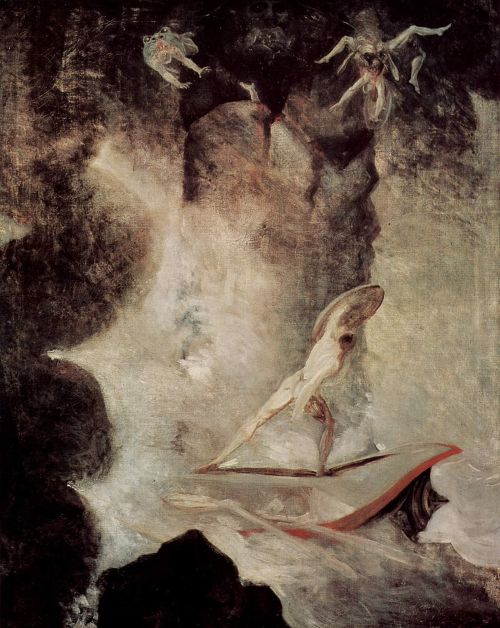 “Odysseus zwischen Skylla und Charybdis” von Johann Heinrich Füssli, um 1794 / 96