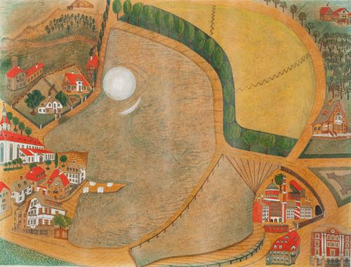 “Hexenkopf” von August Natterer, Sammlung Prinzhorn, um 1915