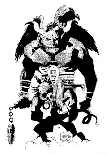 Hellboy Original-Skizze von Mike Mignola